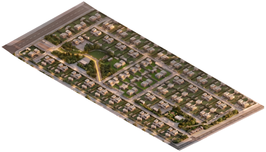 Vista aérea del proyecto La Serena E2